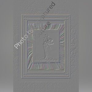 Marlyn Monroe Framed Black and White 8.5 x 11 Photograph with Purple Swirl